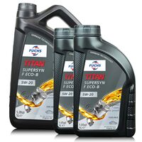 7 litrów FUCHS TITAN SUPERSYN F Eco-B 5W20  FORD WSS-M2C948-B - olej silnikowy - ZESTAW - TANIEJ, Opakowanie / zestaw: 7 litrów (5 litrów + 2 litry) - sklep olejefuchs.pl