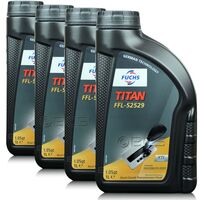 4 litry FUCHS TITAN FFL-52529 (VW G055529) - olej do skrzyń dwusprzęgłowych - ZESTAW - TANIEJ, Opakowanie / zestaw: 4 litry (4 x 1 litr) - sklep olejefuchs.pl