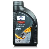 1 litr FUCHS TITAN SUPERSYN LONGLIFE 5W40 - ACEA A3/B4, API SP, MB 229.5, VW 502 00, VW 505 00, PSA B71 2296, BMW LL-01- olej silnikowy, Opakowanie / zestaw: 1 litr - sklep olejefuchs.pl