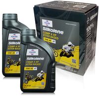 6 litrów FUCHS SILKOLENE COMP 4 10W40 XP - syntetyczny olej silnikowy (4T) do motocykli - ZESTAW - TANIEJ, Opakowanie / zestaw: 6 litrów (4 litry + 2 x 1 litr), Lepkość SAE: 10W40 - sklep olejefuchs.pl