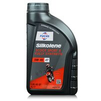 1 litr FUCHS SILKOLENE SCOOT SPORT 4 5W40 - syntetyczny (full synthetic) olej silnikowy (4T) do skuterów, Opakowanie / zestaw: 1 litr, Lepkość SAE: 5W40 - sklep olejefuchs.pl