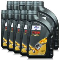 10 litrów FUCHS TITAN 2T ULTRA - OLEJ DO SILNIKÓW DWUSUWOWYCH - ZESTAW - TANIEJ, Opakowanie / zestaw: 10 litrów (10 x 1 litr) - sklep olejefuchs.pl