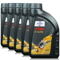 5 litrów FUCHS TITAN 2T ULTRA - OLEJ DO SILNIKÓW DWUSUWOWYCH - ZESTAW - TANIEJ, Opakowanie / zestaw: 5 litrów (5 x 1 litr) - sklep olejefuchs.pl