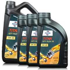8 litrów FUCHS TITAN GT1 FLEX FR 5W30 - olej silnikowy - ZESTAW - TANIEJ, Opakowanie / zestaw: 8 litrów (5 litrów + 3 x 1 litr) - sklep olejefuchs.pl