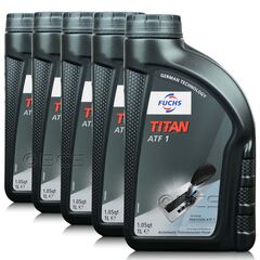 5 litrów FUCHS TITAN ATF 1 - olej do automatycznych skrzyń biegów - ZESTAW - TANIEJ, Opakowanie / zestaw: 5 litrów (5 x 1 litr) - sklep olejefuchs.pl