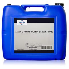 20 litrów FUCHS TITAN CYTRAC ULTRA SYNTH 75W80 - olej przekładniowy, Opakowanie / zestaw: 20 litrów, Lepkość SAE: 75W80 - sklep olejefuchs.pl