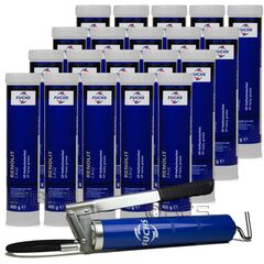 20 sztuk FUCHS RENOLIT CA-LZ 400 g - smar wapniowy + SMAROWNICA - ZESTAW, Opakowanie / zestaw: 400 g x 20 + smarownica - sklep olejefuchs.pl