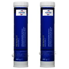 2 sztuki FUCHS RENOLIT MOLITEN 2 - smar litowy z dwusiarczkiem molibdenu - 400 g - ZESTAW - TANIEJ, Opakowanie / zestaw: 400 g x 2 - sklep olejefuchs.pl
