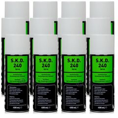 12 sztuk RIVOLTA S.K.D. 240 SPRAY - olej do łańcuchów - 400 ml - ZESTAW- TANIEJ, Opakowanie / zestaw: 400 ml SPRAY x 12 - sklep olejefuchs.pl