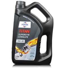 5 litrów FUCHS TITAN SUPERSYN LONGLIFE 0W30 - olej silnikowy, Opakowanie / zestaw: 5 litrów - sklep olejefuchs.pl