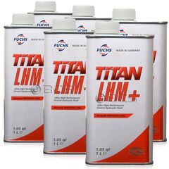 6 litrów FUCHS TITAN - PENTOSIN LHM+ (PLUS) - olej / płyn do wspomagania - ZESTAW - TANIEJ, Opakowanie / zestaw: 6 litrów (6 x 1 litr) - sklep olejefuchs.pl