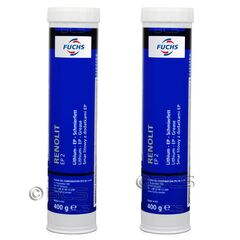 2 sztuki FUCHS RENOLIT EP 2 - smar - 400 g - ZESTAW - TANIEJ, Klasa konsystencji NLGI: NLGI 2, Opakowanie / zestaw: 400 g x 2 - sklep olejefuchs.pl