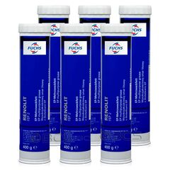6 sztuk FUCHS RENOLIT FEP 2 - smar - 400 g - ZESTAW - TANIEJ, Klasa konsystencji NLGI: NLGI 2, Opakowanie / zestaw: 400 g x 6 - sklep olejefuchs.pl