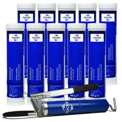 10 sztuk FUCHS RENOLIT H 443-HD 88 400 g - smar + SMAROWNICA - ZESTAW, Opakowanie / zestaw: 400 g x 10 + smarownica - sklep olejefuchs.pl