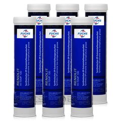 6 sztuk FUCHS RENOLIT HI-TEMP 100 - smar NLGI 2 - 380 g - ZESTAW - TANIEJ, Opakowanie / zestaw: 380 g x 6 - sklep olejefuchs.pl
