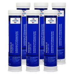6 sztuk FUCHS RENOLIT HI-TEMP 220 - smar - 380 g - ZESTAW - TANIEJ, Klasa konsystencji NLGI: NLGI 2, Opakowanie / zestaw: 380 g x 6 - sklep olejefuchs.pl
