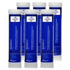 6 sztuk FUCHS RENOLIT LX 3 - smar NLGI 3 - 400 g - ZESTAW - TANIEJ, Klasa konsystencji NLGI: NLGI 3, Opakowanie / zestaw: 400 g x 6 - sklep olejefuchs.pl
