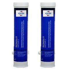 2 sztuki FUCHS RENOLIT UNITEMP 2 - smar - 400 g - ZESTAW - TANIEJ, Opakowanie / zestaw: 400 g x 2 - sklep olejefuchs.pl