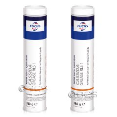 2 sztuki FUCHS CASSIDA GREASE RLS 1 - smar - 380 g [przemysł spożywczy] - ZESTAW - TANIEJ, Opakowanie / zestaw: 380 g x 2 - sklep olejefuchs.pl