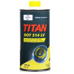 1 litr FUCHS TITAN DOT 514 LV (DOT 4 ; DOT 5.1) - płyn hamulcowy, Opakowanie / zestaw: 1 litr - sklep olejefuchs.pl