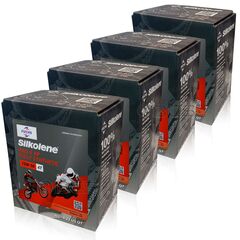 16 litrów FUCHS SILKOLENE PRO 4 15W50 XP - syntetyczny (fully synthetic) olej silnikowy (4T) do motocykli - ZESTAW - TANIEJ, Opakowanie / zestaw: 16 litrów (4 x 4 litry), Lepkość SAE: 15W50 - sklep olejefuchs.pl