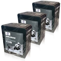 12 litrów FUCHS SILKOLENE SUPER 4 10W40 - półsyntetyczny olej silnikowy (4T) do motocykli - ZESTAW - TANIEJ, Opakowanie / zestaw: 12 litrów (3 x 4 litry) - sklep olejefuchs.pl