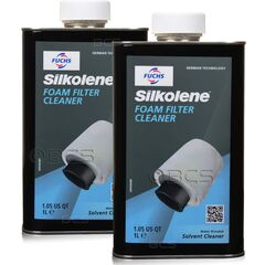 2 litry FUCHS SILKOLENE FOAM FILTER CLEANER - środek do czyszczenia filtrów piankowych - ZESTAW - TANIEJ, Opakowanie / zestaw: 2 litry (2 x 1 litr) - sklep olejefuchs.pl