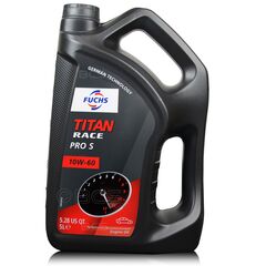 5 litrów FUCHS TITAN RACE PRO S 10W60 - syntetyczny (fully synthetic ester oil) olej silnikowy, Opakowanie / zestaw: 5 litrów, Lepkość SAE: 10W60 - sklep olejefuchs.pl