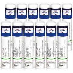 12 sztuk FUCHS CASSIDA GREASE EPS 1 - smar - 380 g [przemysł spożywczy] - ZESTAW - TANIEJ, Opakowanie / zestaw: 380 g x 12 - sklep olejefuchs.pl