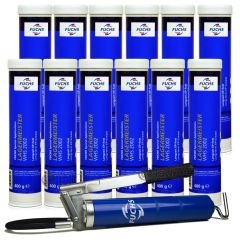 12 sztuk FUCHS LAGERMEISTER WHS 2002 400 g - smar + SMAROWNICA - ZESTAW, Opakowanie / zestaw: 400 g x 12 + smarownica - sklep olejefuchs.pl