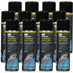 12 sztuk FUCHS SILKOLENE TITANIUM DRY LUBE SPRAY - smar do łańcucha motocyklowego z PTFE - 500 ml - ZESTAW - TANIEJ, Opakowanie / zestaw: 500 ml SPRAY x 12 - sklep olejefuchs.pl