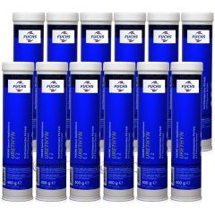 12 sztuk FUCHS URETHYN E 2 - smar - 400 g - ZESTAW - TANIEJ, Opakowanie / zestaw: 400 g x 12 - sklep olejefuchs.pl