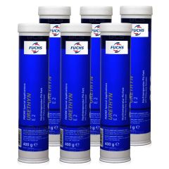 6 sztuk FUCHS URETHYN E 2 - smar - 400 g - ZESTAW - TANIEJ, Opakowanie / zestaw: 400 g x 6 - sklep olejefuchs.pl
