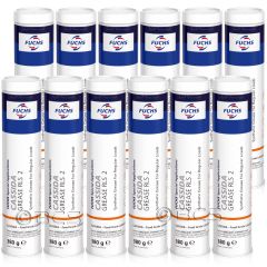 12 sztuk FUCHS CASSIDA GREASE RLS 2 - smar - 380 g [przemysł spożywczy] - ZESTAW - TANIEJ, Opakowanie / zestaw: 380 g x 12 - sklep olejefuchs.pl