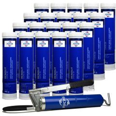 20 sztuk FUCHS RENOLIT CA-FG 50 400 g - smar wapniowy + SMAROWNICA - ZESTAW, Opakowanie / zestaw: 400 g x 20 + smarownica - sklep olejefuchs.pl