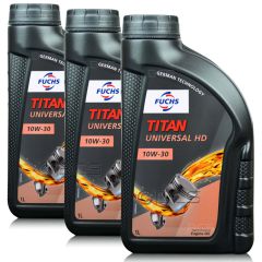 3 litry FUCHS UNIVERSAL HD 10W30 - olej silnikowy - ZESTAW - TANIEJ, Opakowanie / zestaw: 3 litry (3 x 1 litr), Lepkość SAE: 10W30 - sklep olejefuchs.pl