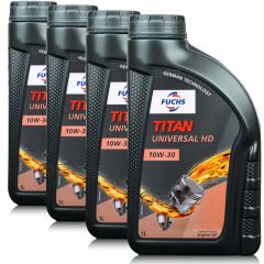 4 litry FUCHS UNIVERSAL HD 10W30 - olej silnikowy - ZESTAW - TANIEJ, Opakowanie / zestaw: 4 litry (4 x 1 litr), Lepkość SAE: 10W30 - sklep olejefuchs.pl