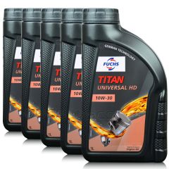 5 litrów FUCHS UNIVERSAL HD 10W30 - olej silnikowy - ZESTAW - TANIEJ, Opakowanie / zestaw: 5 litrów (5 x 1 litr), Lepkość SAE: 10W30 - sklep olejefuchs.pl