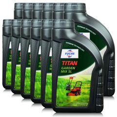 12 litrów FUCHS TITAN GARDEN MIX SL - olej do mieszanek paliwowych w kosach i pilarkach spalinowych (2T) - ZESTAW - TANIEJ, Opakowanie / zestaw: 12 litrów (12 x 1 litr) - sklep olejefuchs.pl