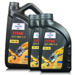 7 litrów FUCHS TITAN GT1 PRO C3 5W30 XTL - olej silnikowy - ZESTAW - TANIEJ, Opakowanie / zestaw: 7 litrów (5 litrów + 2 litry) - sklep olejefuchs.pl
