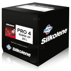 20 litrów FUCHS SILKOLENE PRO 4 15W50 XP - syntetyczny (fully synthetic) olej silnikowy (4T) do motocykli, Opakowanie / zestaw: 20 litrów, Lepkość SAE: 15W50 - sklep olejefuchs.pl