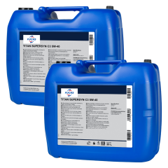 40 litrów FUCHS TITAN SUPERSYN C3 5W40 (dawniej TITAN GT1 5W40) - olej silnikowy - ZESTAW - TANIEJ, Opakowanie / zestaw: 20 litrów x2 - sklep olejefuchs.pl