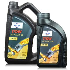 6 litrów FUCHS TITAN GT1 FLEX 34 5W30 - ACEA C4 RN0720 MB 226.51 MB 229.51 - olej silnikowy - ZESTAW - TANIEJ, Opakowanie / zestaw: 6 litrów (5 litrów + 1 litr) - sklep olejefuchs.pl