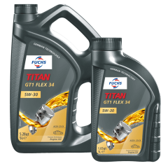 6 litrów FUCHS TITAN GT1 FLEX 34 5W30 - ACEA C4 RN0720 MB 226.51 MB 229.51 - olej silnikowy - ZESTAW - TANIEJ, Opakowanie / zestaw: 6 litrów (5 litrów + 1 litr) - sklep olejefuchs.pl