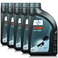 5 litrów FUCHS TITAN ATF 4400 - olej do automatycznych skrzyń biegów - ZESTAW - TANIEJ, Opakowanie / zestaw: 5 litrów (5 x 1 litr) - sklep olejefuchs.pl