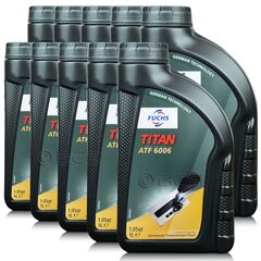 10 litrów FUCHS TITAN ATF 6006 olej do automatycznych skrzyń biegów - ZESTAW - TANIEJ, Opakowanie / zestaw: 10 litrów (10 x 1 litr) - sklep olejefuchs.pl