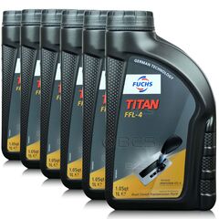 6 litrów FUCHS TITAN FFL-4 (BMW DCTF 1+) - olej do skrzyń dwusprzęgłowych - ZESTAW - TANIEJ, Opakowanie / zestaw: 6 litrów (6 x 1 litr) - sklep olejefuchs.pl
