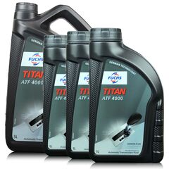 8 litrów - FUCHS TITAN ATF 4000 - olej do automatycznych skrzyń biegów - ZESTAW - TANIEJ, Opakowanie / zestaw: 8 litrów (5 litrów + 3 x 1 litr) - sklep olejefuchs.pl