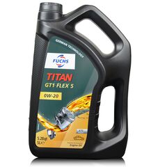 5 litrów FUCHS TITAN GT1 FLEX 5 0W20 XTL - olej silnikowy, Opakowanie / zestaw: 5 litrów - sklep olejefuchs.pl