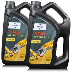 10 litrów FUCHS TITAN GT1 PRO 2312 0W30 - olej silnikowy PSA B71 2312 - ZESTAW - TANIEJ, Opakowanie / zestaw: 10 litrów (2 x 5 litrów) - sklep olejefuchs.pl